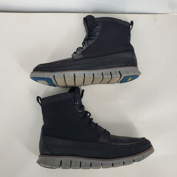 Cole Haan Shoe Men 13 M Zerogrand Waterproof Tall Boots Black - Picture 4 of 14